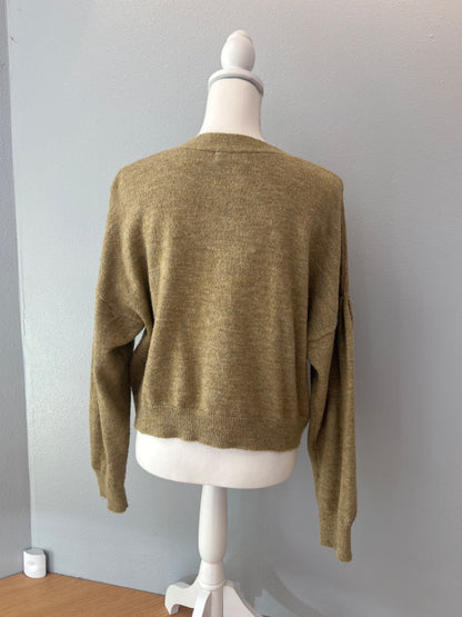 Mod Ref L Green 3 bttn front, olive green