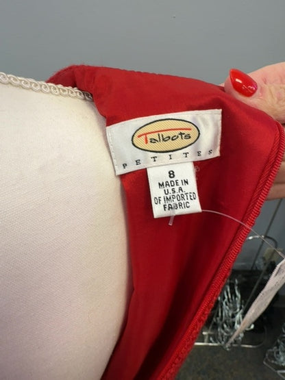 Talbots MP Red Bow frnt Blazer + Pencil skrt