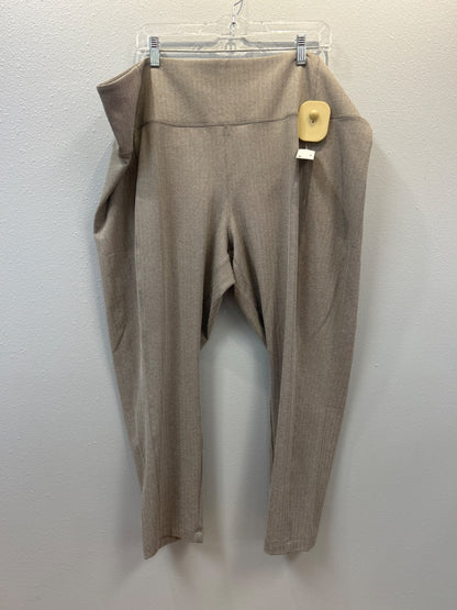 Athleta 3X Tan patterned slip on full legging