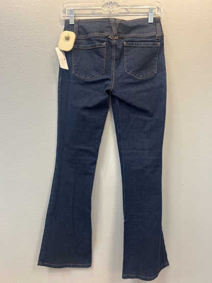 Dolce & Gabbana 00 Blue Denim flare jeans w/ double button waistband