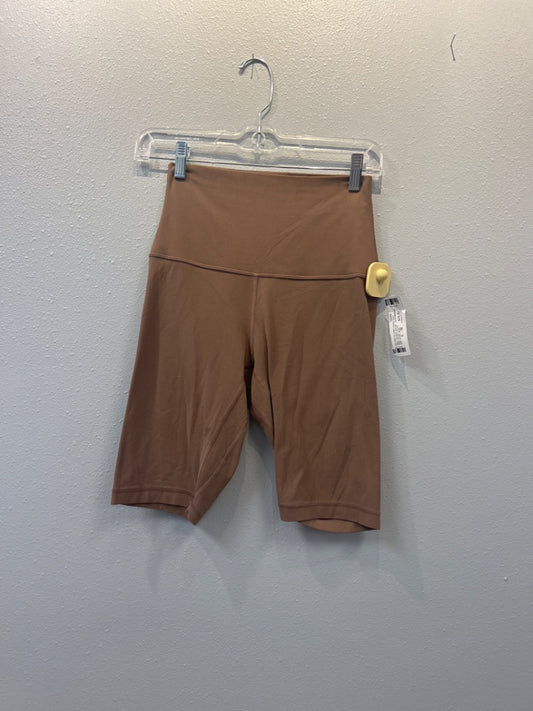 Lululemon 6 tan Slip on biker shorts plain