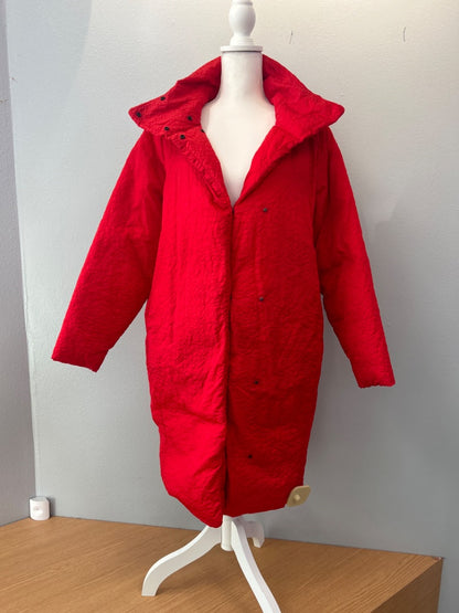 Lululemon M Red textured puffer midi WINTER jacket