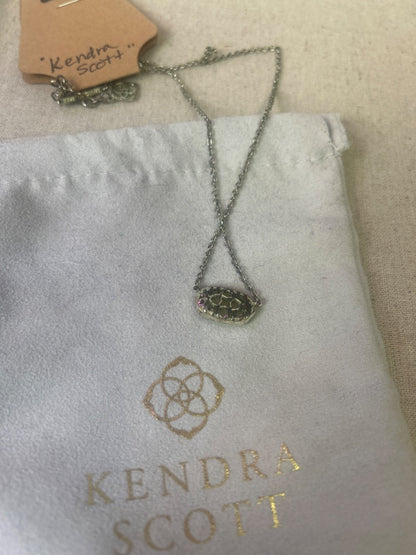 Kendra Scott  Ivory crushed crystals in antique gold set Necklace Ivory crystal