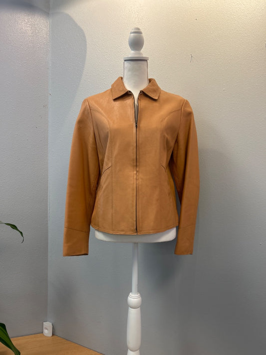 Brown Leather Jacket by Gap
