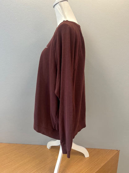 Nike 2X Brown LS ucut crewneck w/ WTE logo