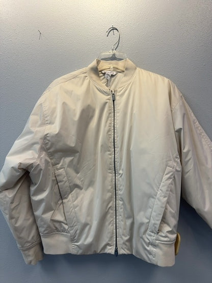 Athleta L White Full zip bomber jacket WARM