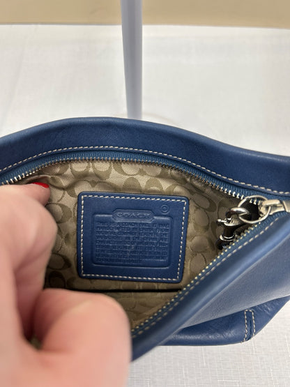 Coach  Blue Mini Leather shoulder bag