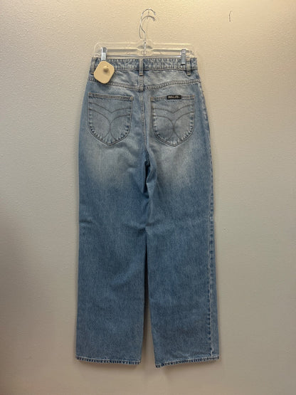 Rolla's 4 Light Wash Denim baggy straight leg jean