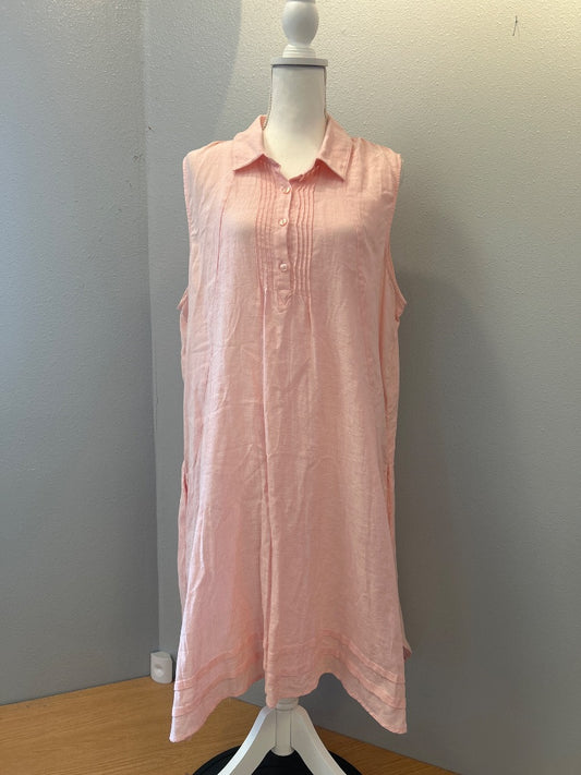 Tribal XL Pink Cotton/Linen Blend slvless
