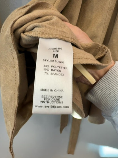 Level 99 M Brown NWT Belted faux suede