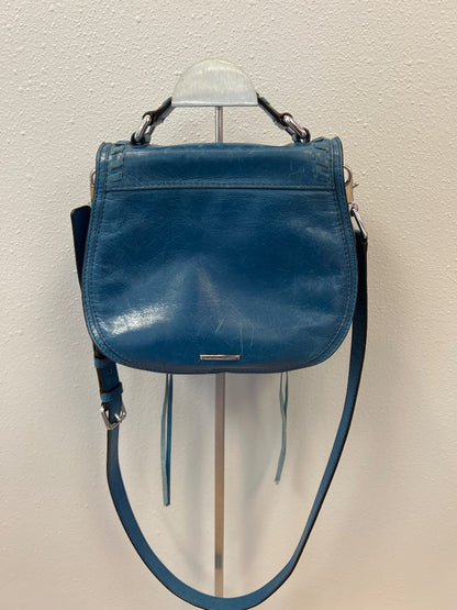 Rebecca Minkoff  Blue gen. leather Xbody w/ silver hardware