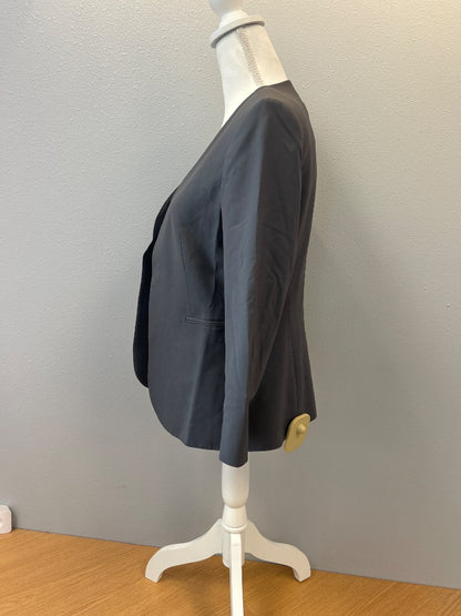 Theory M Grey Open front no collar