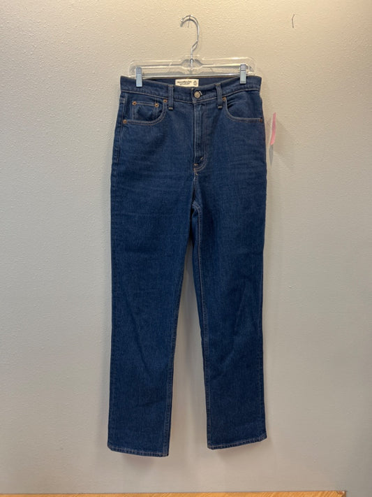 Abercrombie & Fitch 6 Dark Wash Hi Rise 90s straight