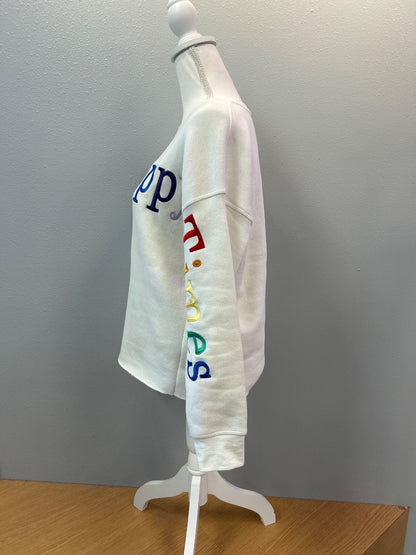 Lake Happy M Cream Embroidered "Lake Happy"