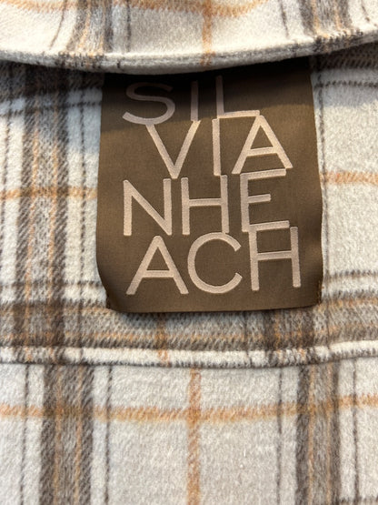 Silvian Heach 2 Tan/Brown LS Plaid Bttnup