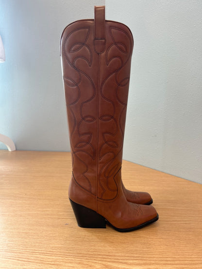 Stella McCartney 6.5 Brown Vegan Tall Cowboy