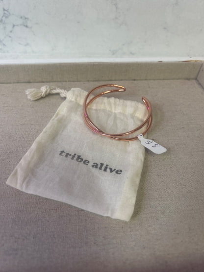 Tribe Alive Rose Gold Two-Twist Slip On Cuff