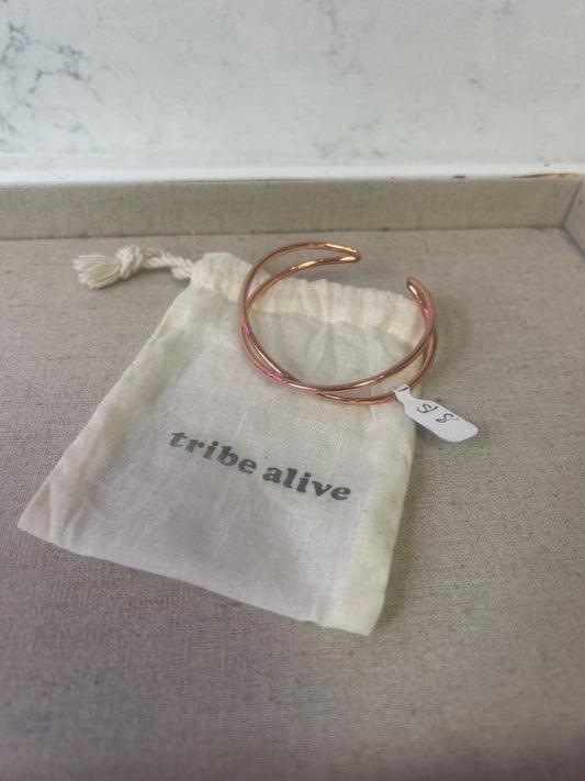 Tribe Alive Rose Gold Two-Twist Slip On Cuff