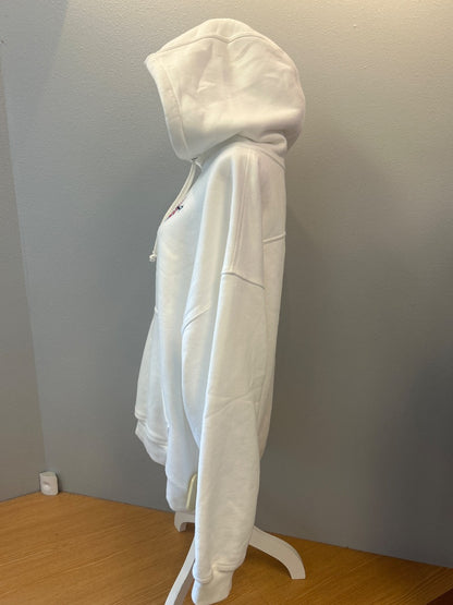 fp movement L White classic hoodie w/ red/blue logo