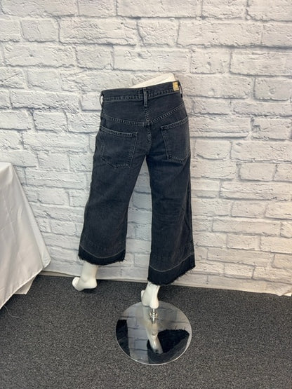 Citizens of Humanity 4 Black Wide Leg Jeans