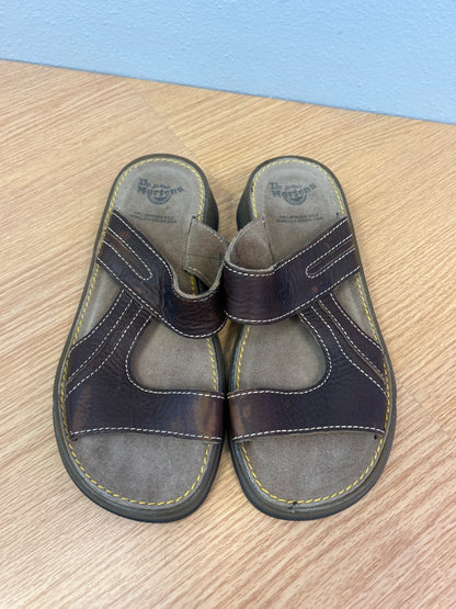 Dr Martens 8.5 Brown leather sandals /w brown sole