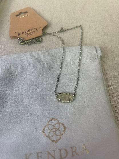 Kendra Scott  Ivory crushed crystals in antique gold set Necklace Ivory crystal