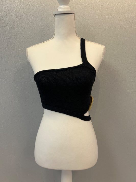 Cult Gaia S Black NWT Knit 1 shoulder