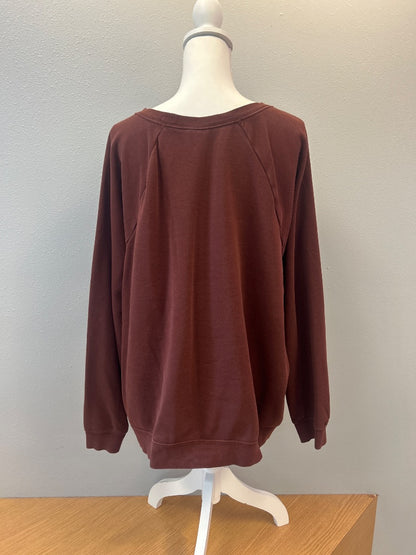 Nike 2X Brown LS ucut crewneck w/ WTE logo