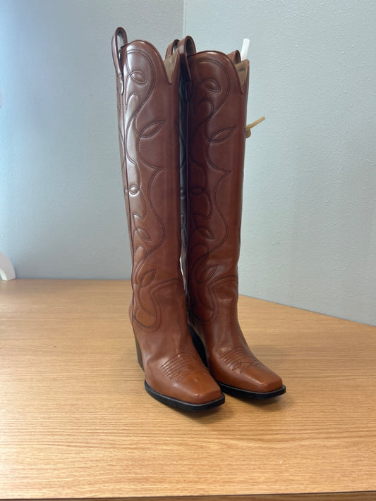 Stella McCartney 6.5 Brown Vegan Tall Cowboy