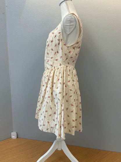 fore M Tan NWT Slvlss floral corset top