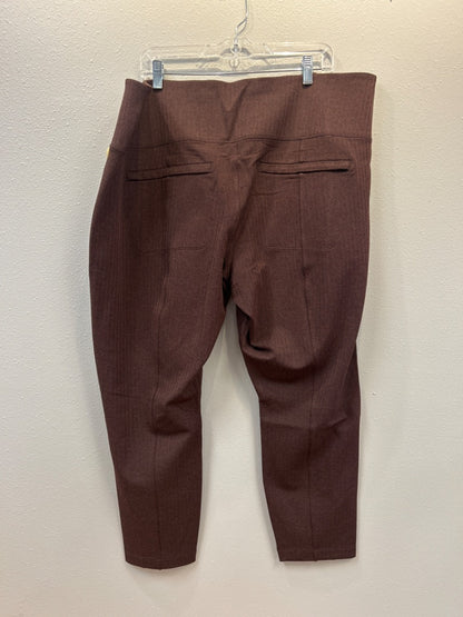 Athleta 3X Brown patterned slip on full legging