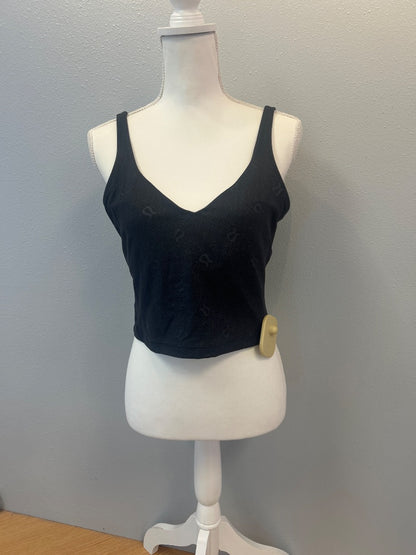 Lululemon L Black Logo Print cropped