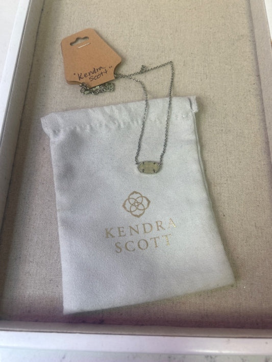 Kendra Scott  Ivory crushed crystals in antique gold set Necklace Ivory crystal