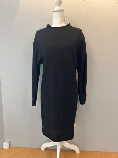 Frank & Eileen S Black Rolled edge Sweater dress