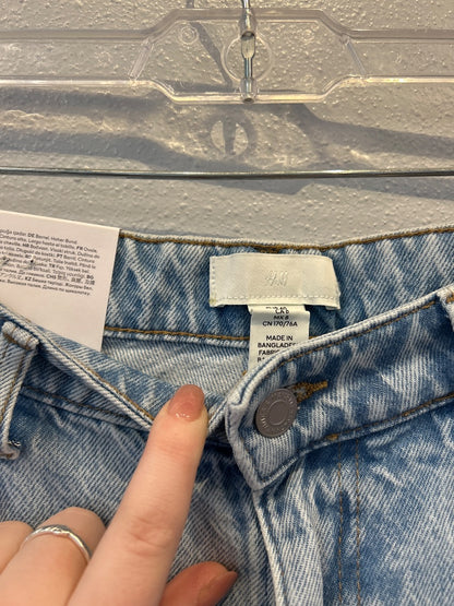 H&M 8 Light Wash NWT Hi Waist Barrel