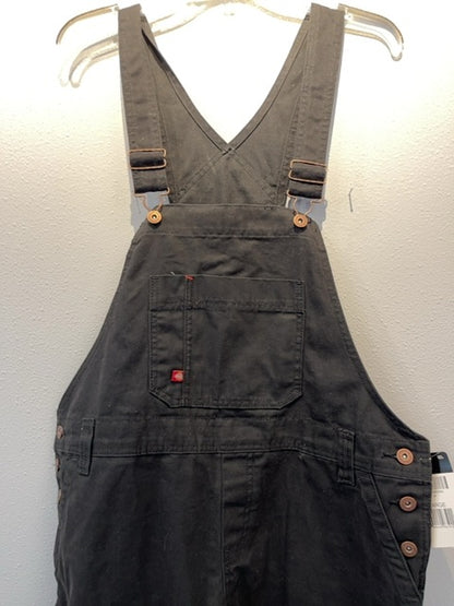 Dickies L Black 'Bib Overalls Relaxed Fit Straight Leg' NWT