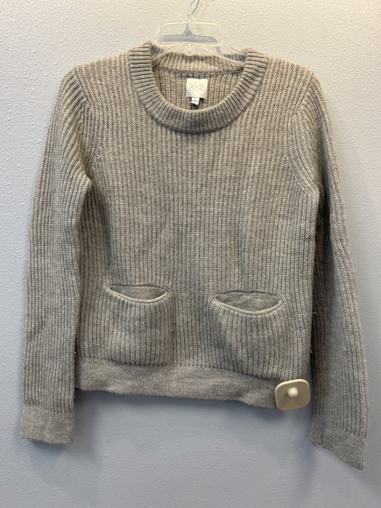 AYR M Grey Merino blend Ribbed crewneck