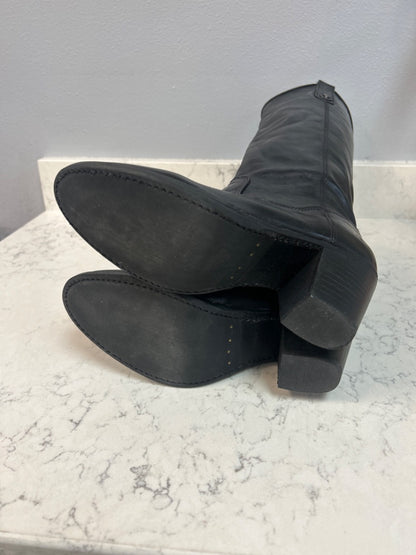 Jackie Button Tall Leather Boots by Frye