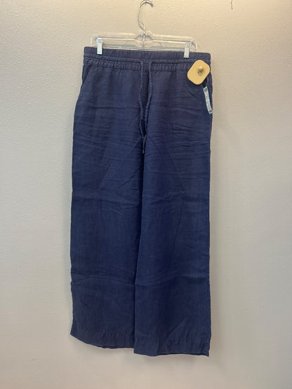 Tommy Bahama M Blue pull on wide leg LINEN