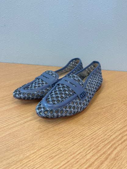 Tuckernuck 8.5 Blue Woven Leather Lafers