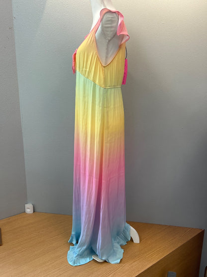 Betsy Johnson S Pink/Yellow Multi NWT Silky slvless