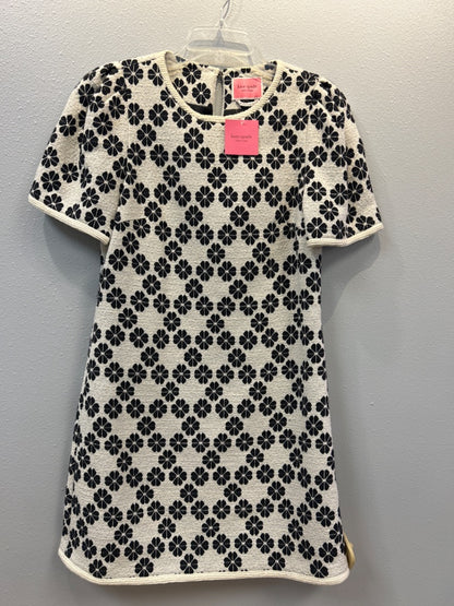 Kate Spade 8 White /BLK floral SS mini NWT