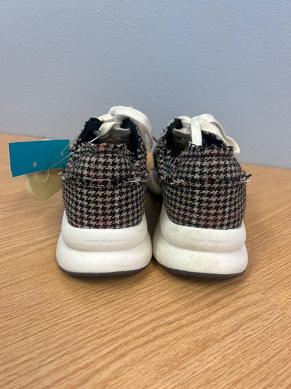 Tory Burch 8 Brown/Black Houndstooth sneaker