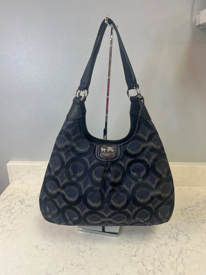 Coach  Blue 2 handle mulitple zip CC bag