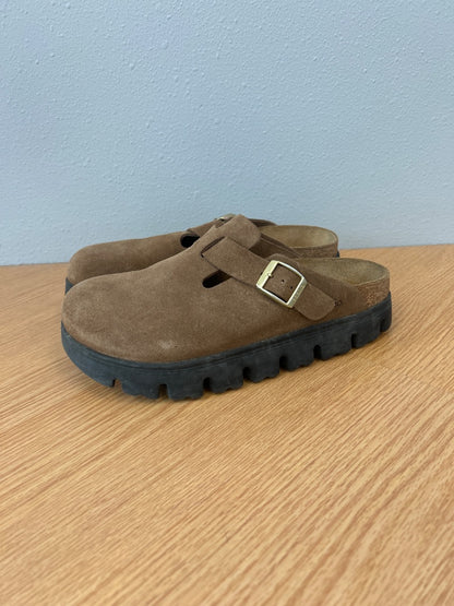 Papillio 8.5 Brown Boston Chunky clog