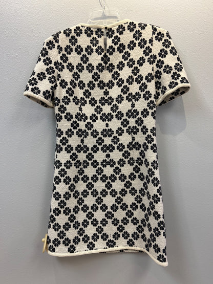 Kate Spade 8 White /BLK floral SS mini NWT