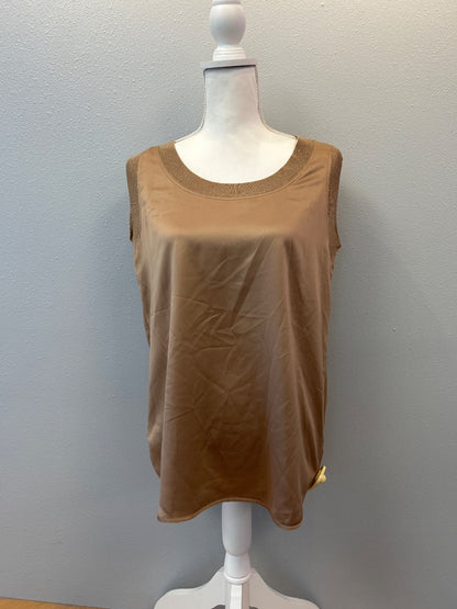 Max Mara L Tan Silky w/ribbed edges