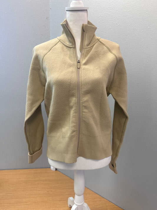 Lululemon 10 Tan Full zip collared sweatshirt THICK