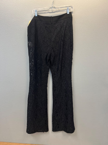 Avec Les Filles M Black Lace see through pants
