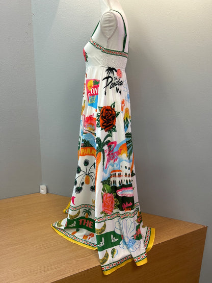 No Brand XS White Paradise in  Printed